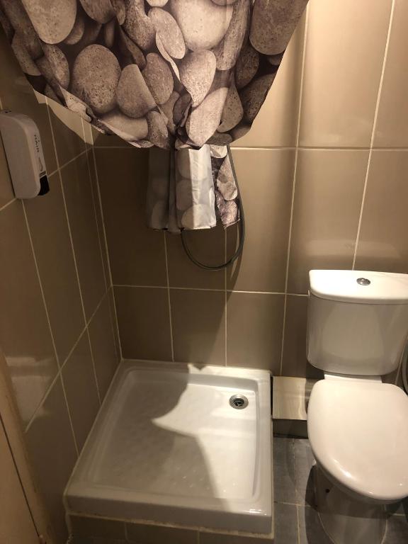 Koupelna v ubytování Hotel Aurelia
