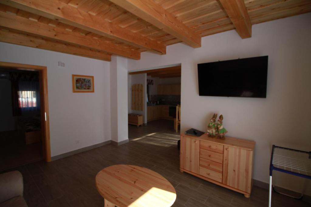 TV a/nebo společenská místnost v ubytování BONI Apartmanok