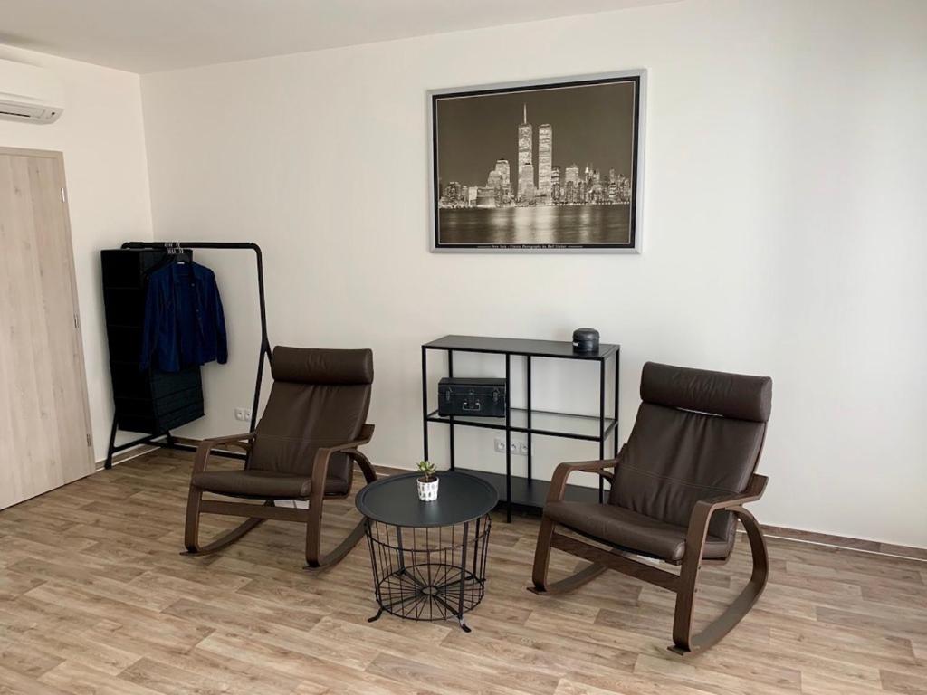 TV a/nebo společenská místnost v ubytování Apartmán C16 Mikulov