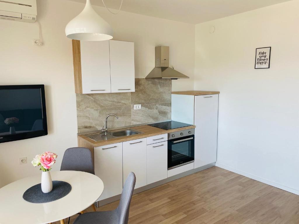 Kuchyňa alebo kuchynka v ubytovaní Apartman Irena 3