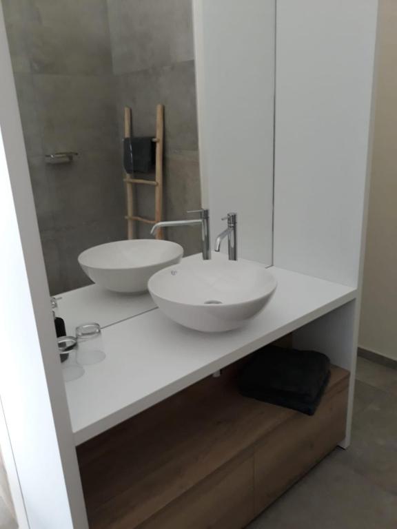 Koupelna v ubytování B&B Snelleghem