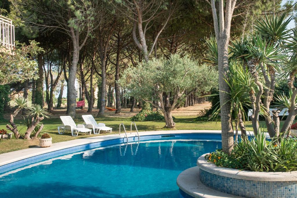 Bazén v ubytování Hotel El Molí nebo v jeho okolí