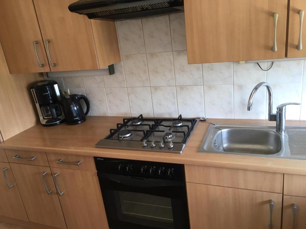 Kuchyň nebo kuchyňský kout v ubytování Huis Marie-Thérèse