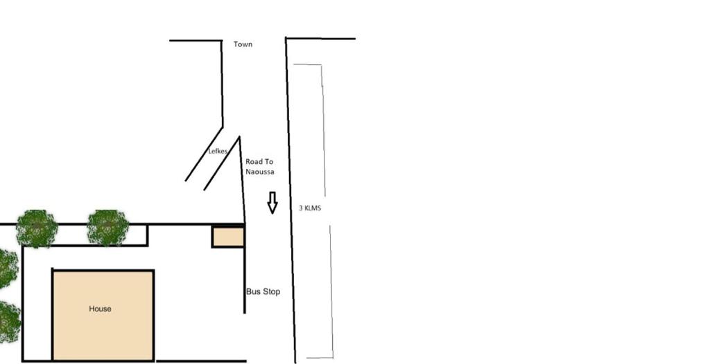 Půdorys ubytování Modern House near Parikia with 3 bedrooms & 2 bath