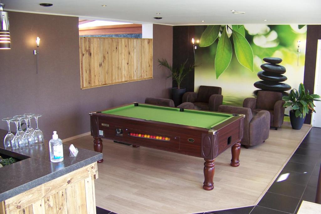 Biliár nebo kulečník v ubytování Hotel Bal