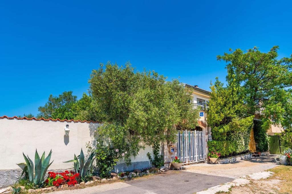 Vonkajšia záhrada v ubytovaní Olive House Zadar