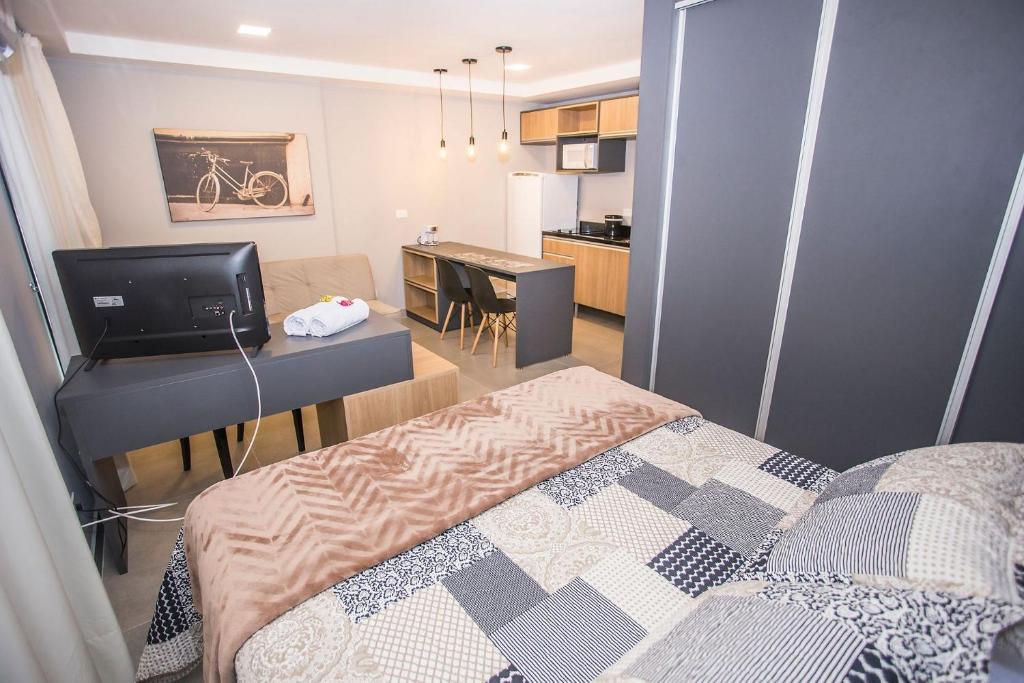  Studio Ensolarado em Andar Alto - ALL1509