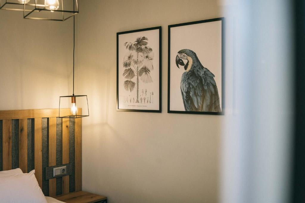 Postel nebo postele na pokoji v ubytování Hotel Hermes Pieria
