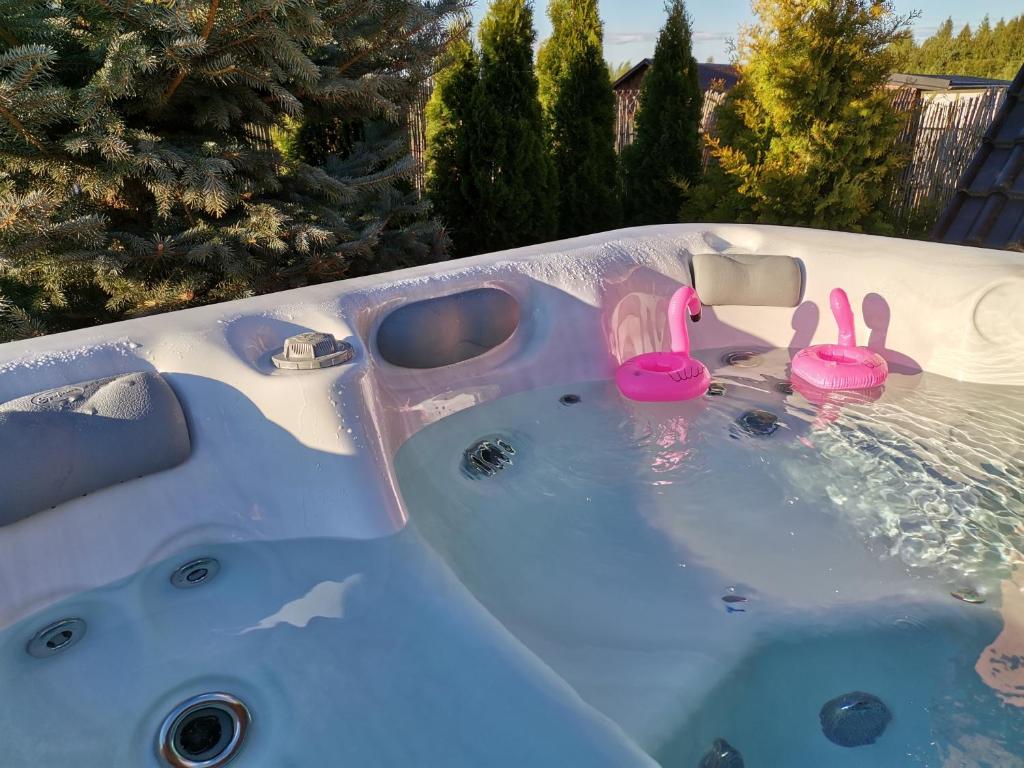 Fotografia z galérie ubytovania DomekSPA, Profesjonalne JACUZZI, Mazury, Liski, Ełk v destinácii Stare Juchy