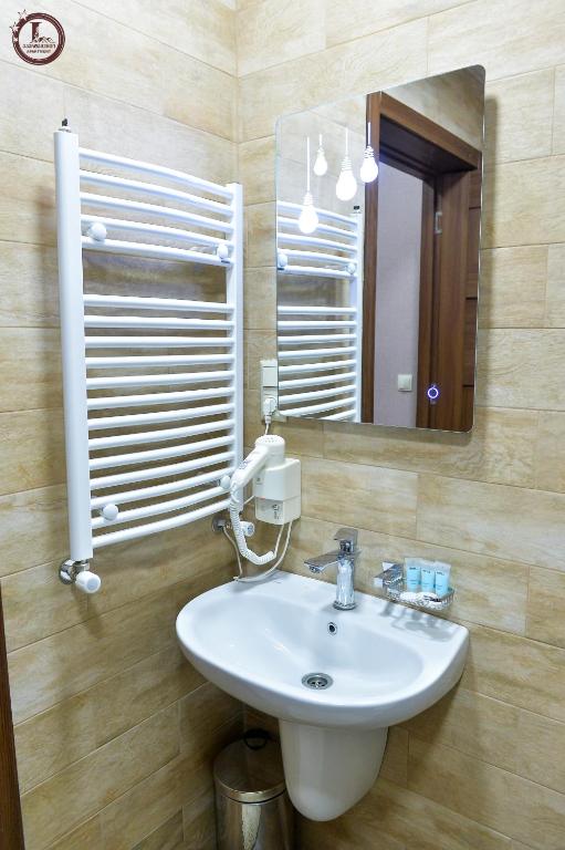 Koupelna v ubytování Tsereteli Inn