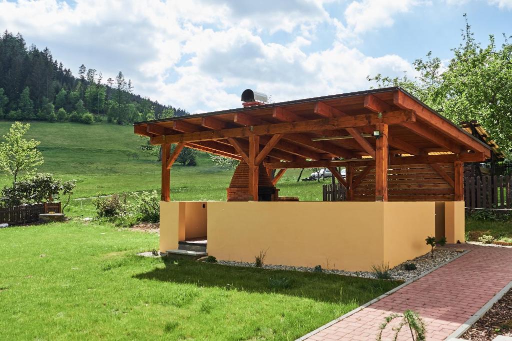 Zahrada ubytování Chalupa Horní Bečva