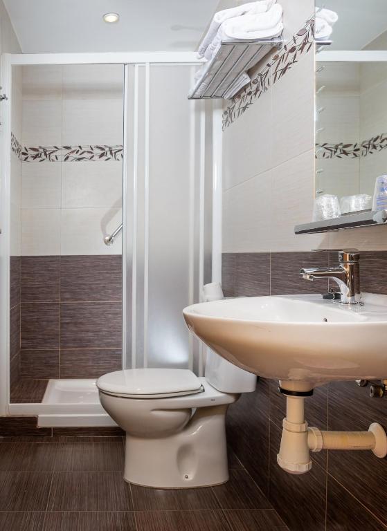Koupelna v ubytování Hostal El Trillero