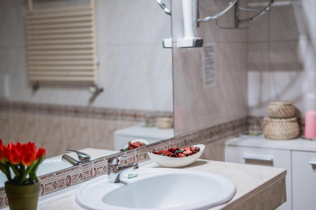 Koupelna v ubytování City Hotel UNIO superior