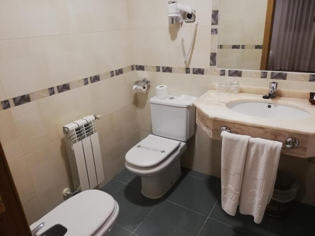 Koupelna v ubytování Hotel Las Moradas