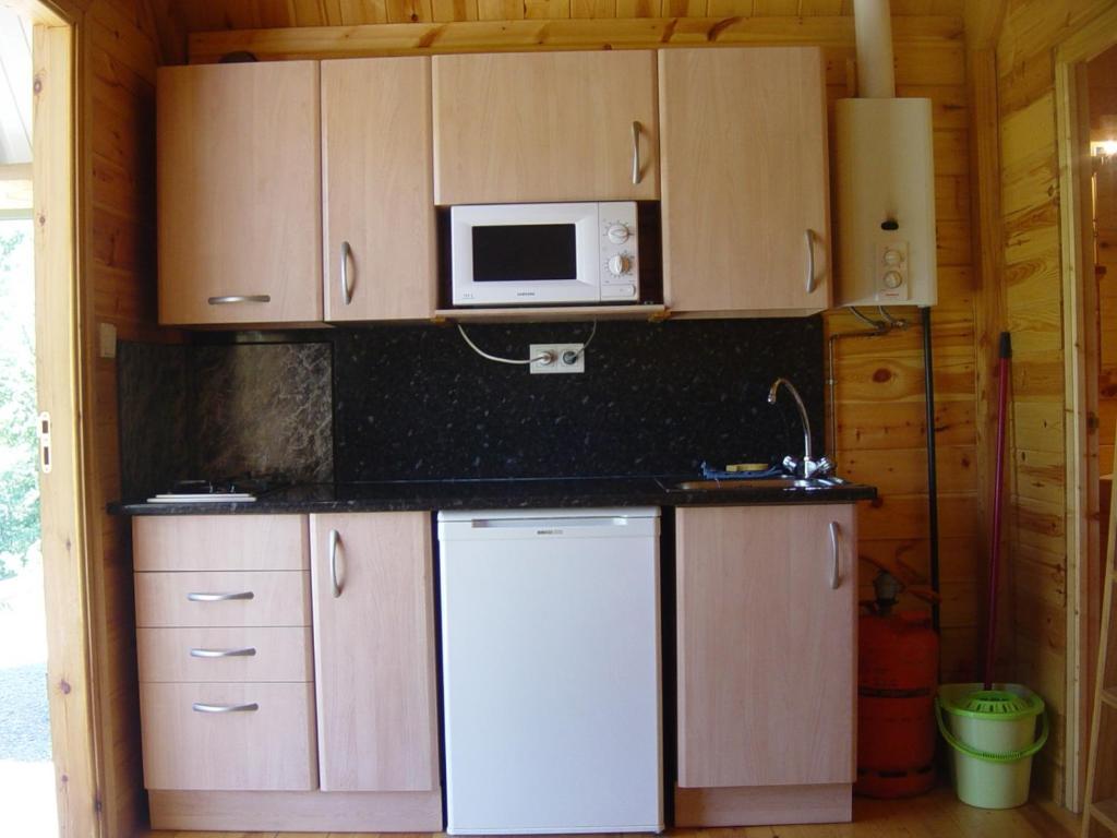 Kuchyň nebo kuchyňský kout v ubytování Camping Vall de Ribes