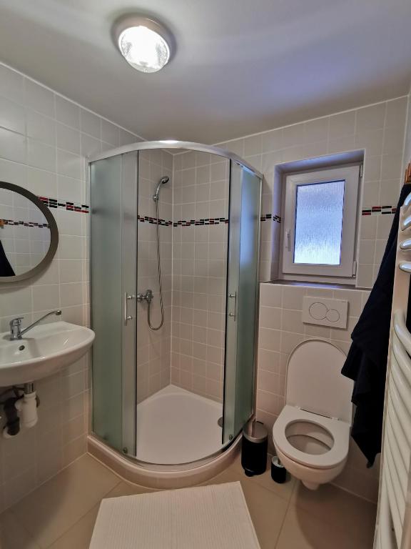 Kúpeľňa v ubytovaní Apartmány Ski areal Kareš