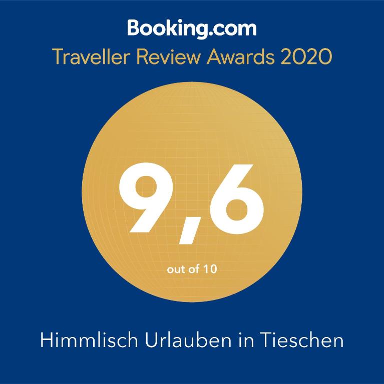 Certifikát, hodnocení, plakát nebo jiný dokument vystavený v ubytování Himmlisch Urlauben in Tieschen