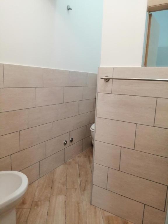 Koupelna v ubytování Hotel Brennero