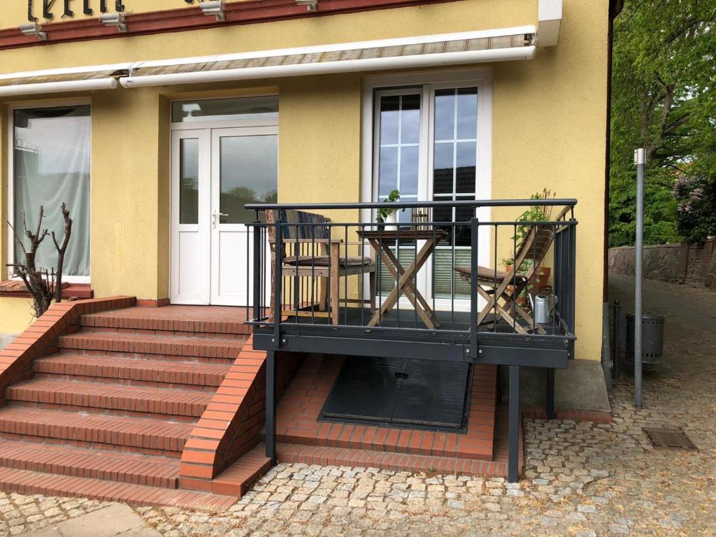 Balkón nebo terasa v ubytování Apartment in Wiek