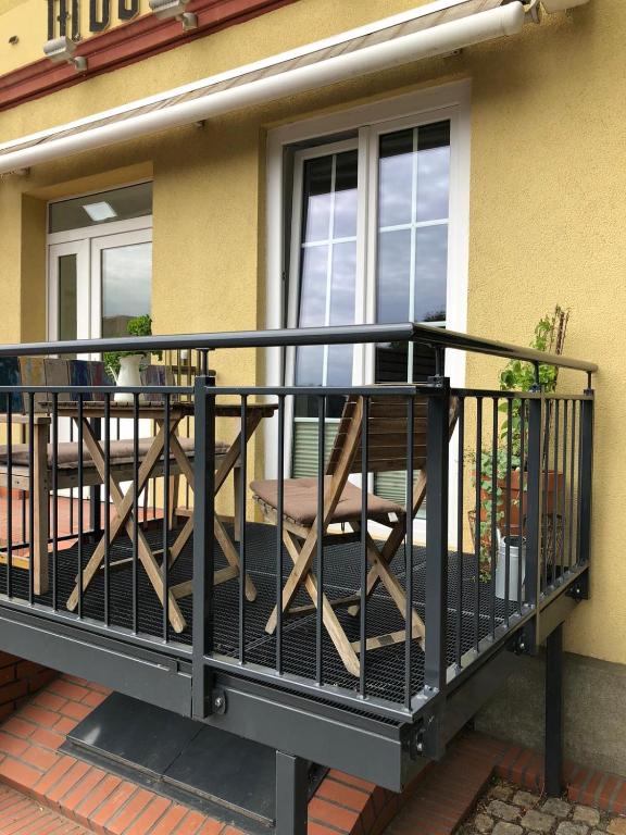Balkón nebo terasa v ubytování Apartment in Wiek