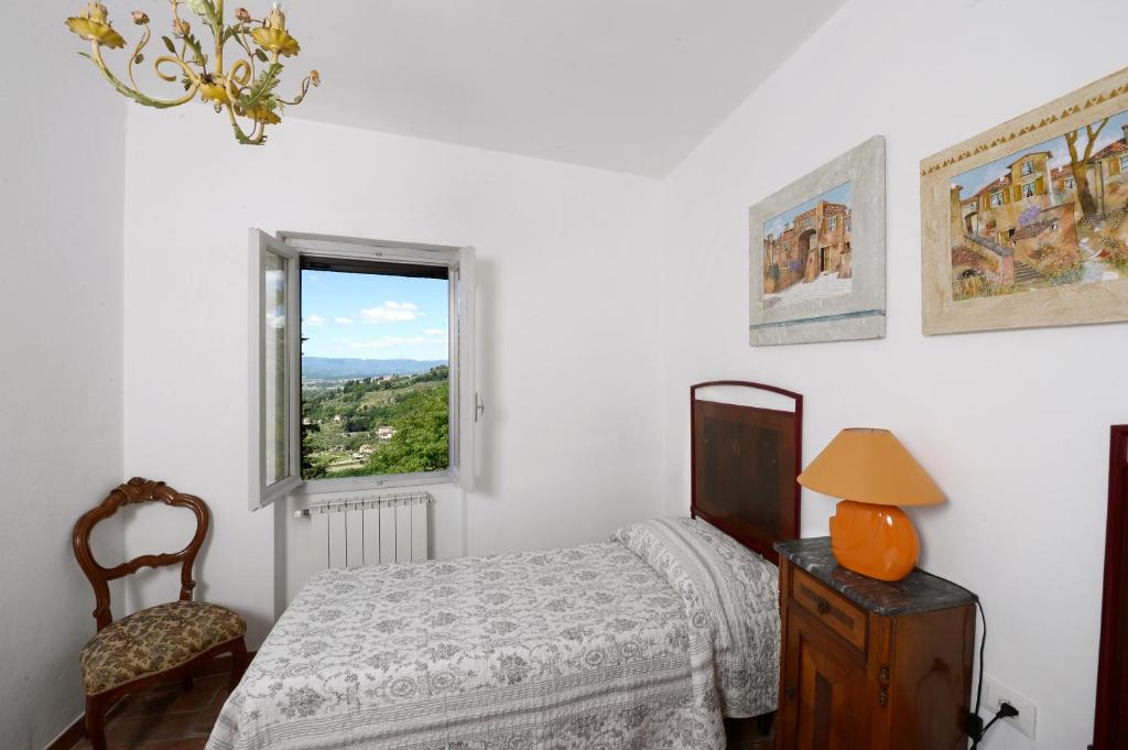 Postel nebo postele na pokoji v ubytování Casa Vacanze Podere Ugolini