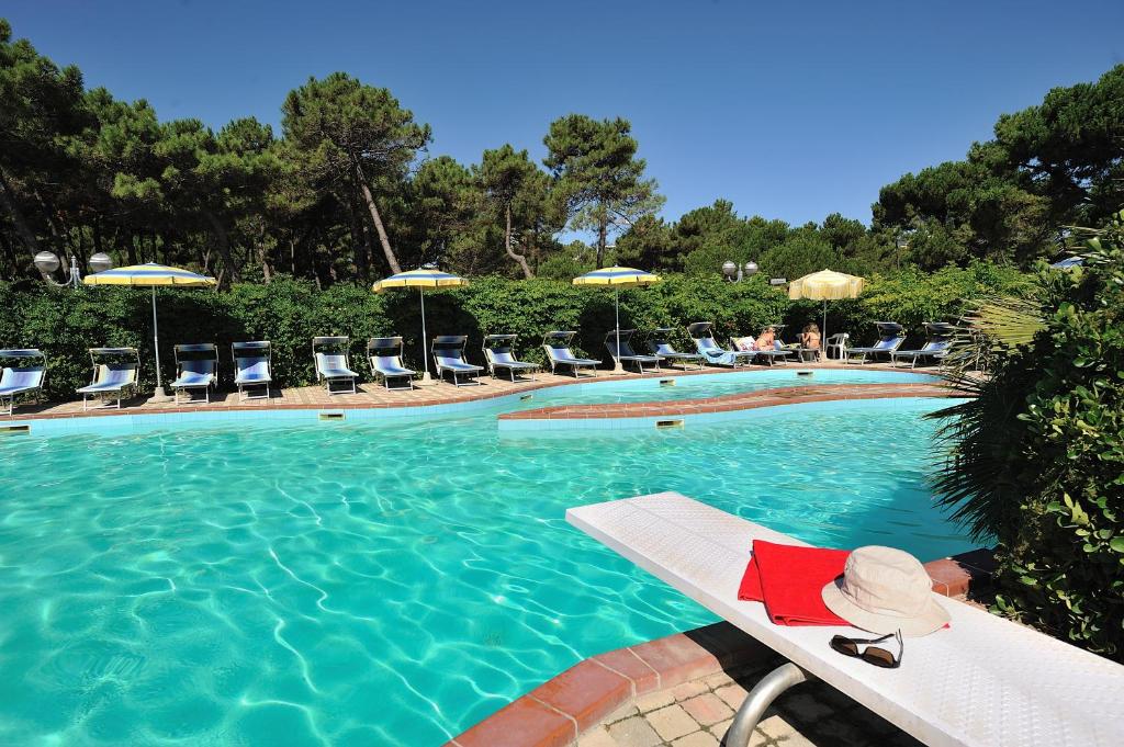 Bazén v ubytování Hotel Ausonia nebo v jeho okolí
