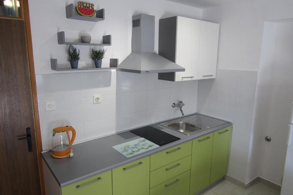 Kuchyňa alebo kuchynka v ubytovaní Apartman Avsec