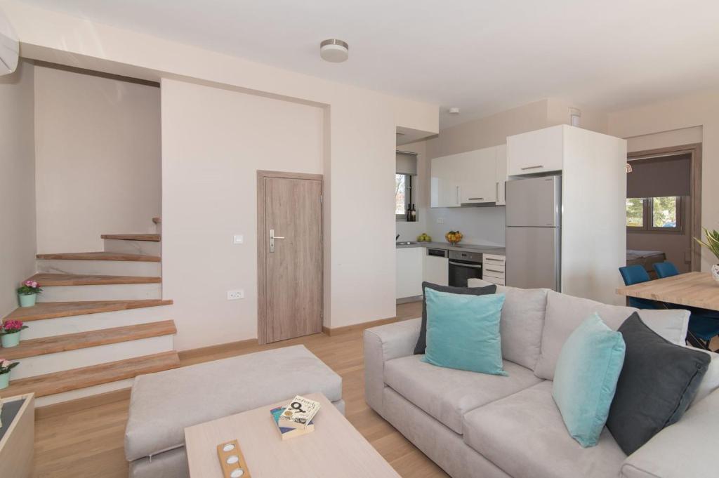 Kuchyň nebo kuchyňský kout v ubytování Kaletzia villas