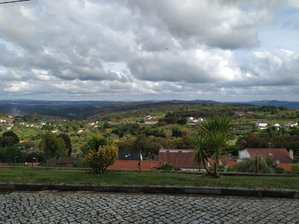 a view of a town from a city at Quinta do Cabeço in Figueiró dos Vinhos