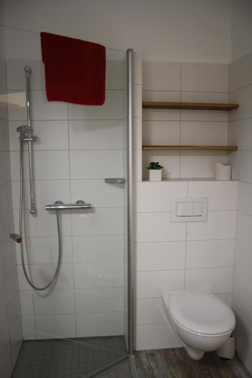 Koupelna v ubytování Landhaus Tipp