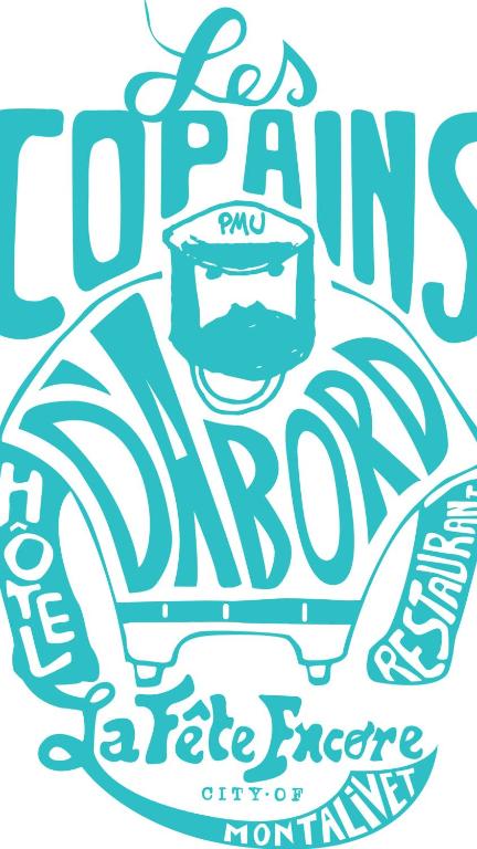 Un panneau pour uneagence de restauration rapide maarmaarmaarmaarmamaarmamaarmamaarma dans l'établissement les copains d abord, à Vendays-Montalivet