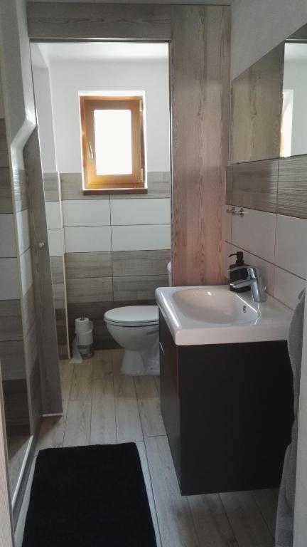 Koupelna v ubytování Apartmány Opolany