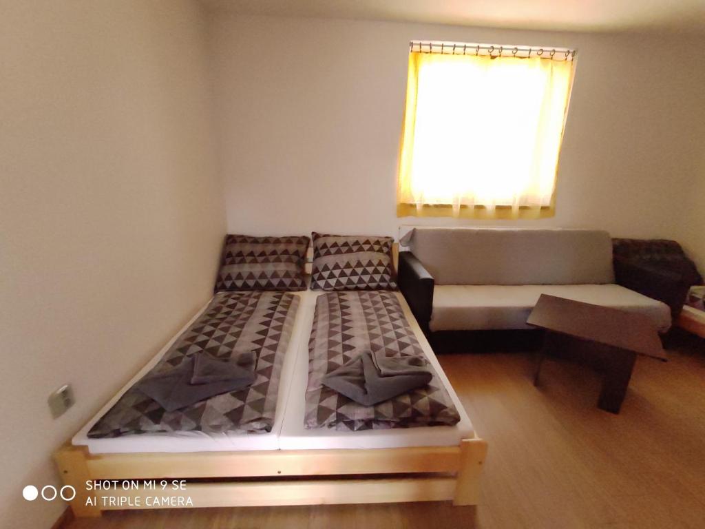 Postel nebo postele na pokoji v ubytování Apartmány Opolany