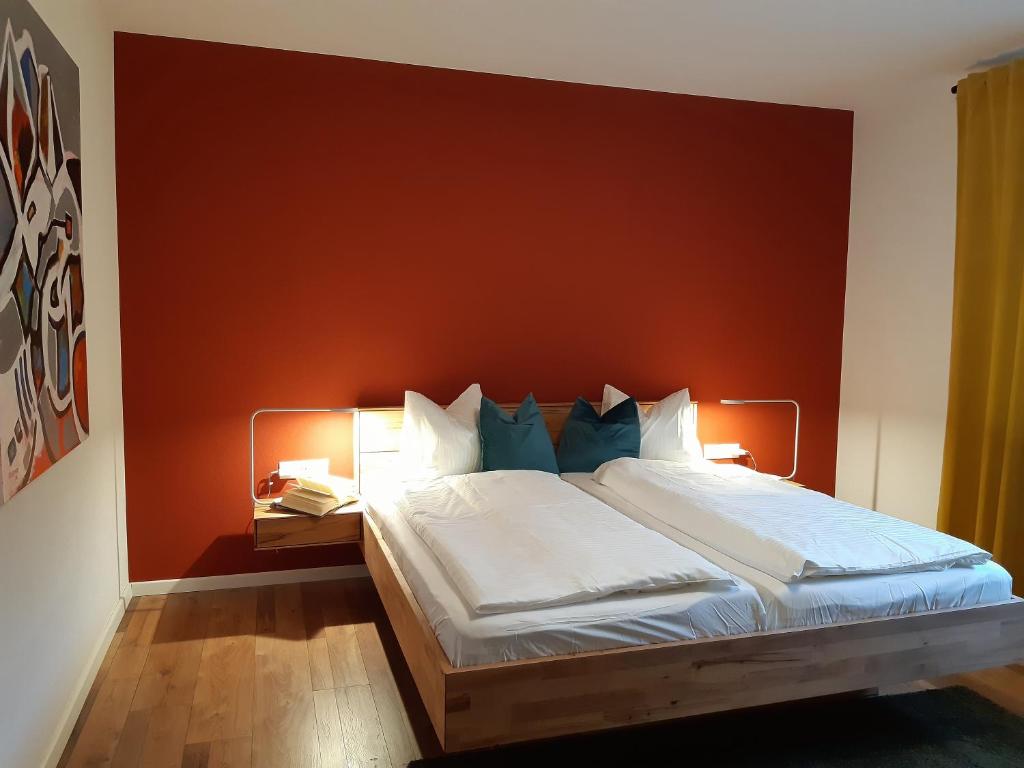 Posteľ alebo postele v izbe v ubytovaní Ferienwohnung Judith