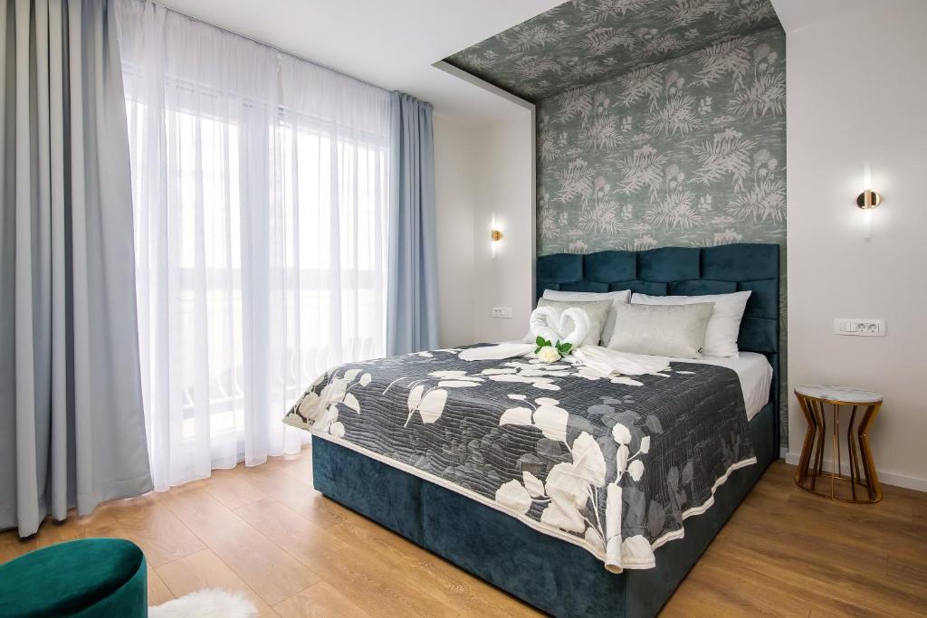 Postel nebo postele na pokoji v ubytování Skalinada Sea View