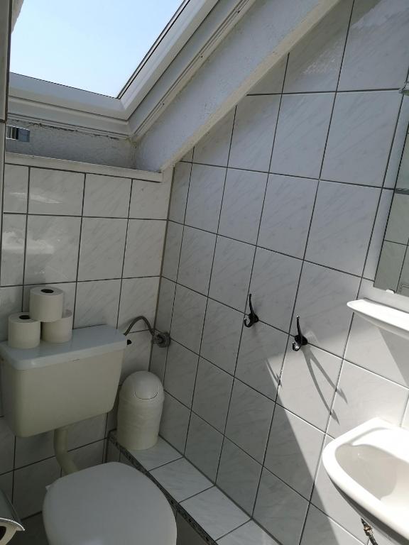 Koupelna v ubytování Hotel Löhr