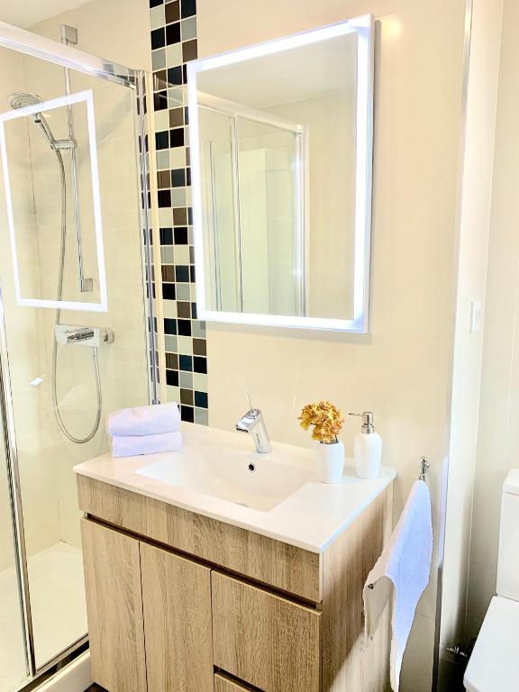 Koupelna v ubytování Apartamento Valdenoja Playa Sardinero