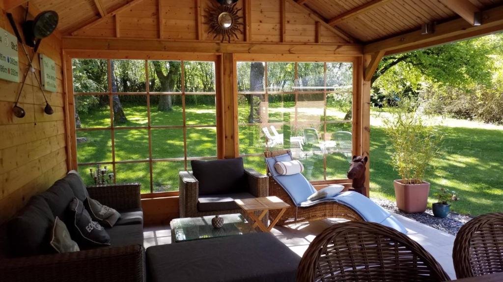 Posezení v ubytování Villa Sparadis
