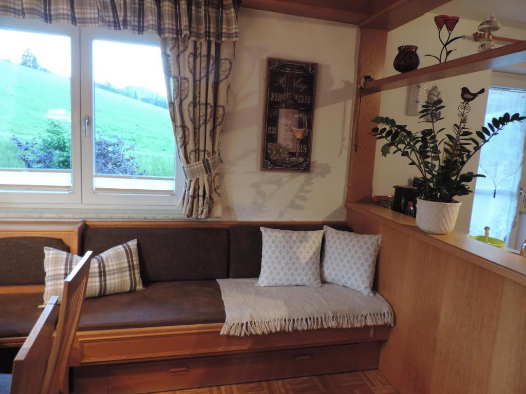 Posezení v ubytování Ferienwohnung Steinberger