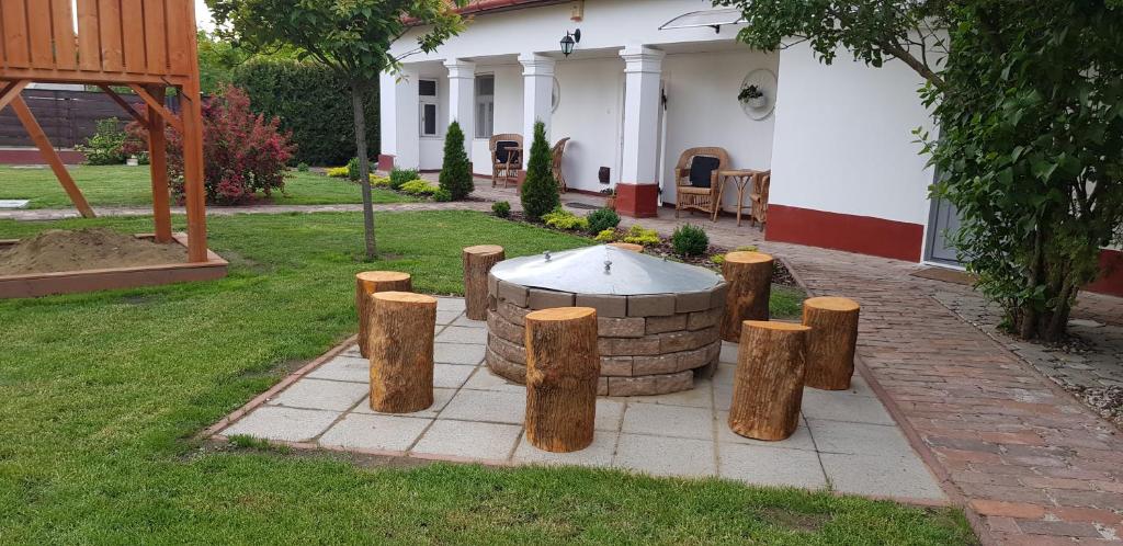 Zahrada ubytování Harmónia Parasztház és Apartman