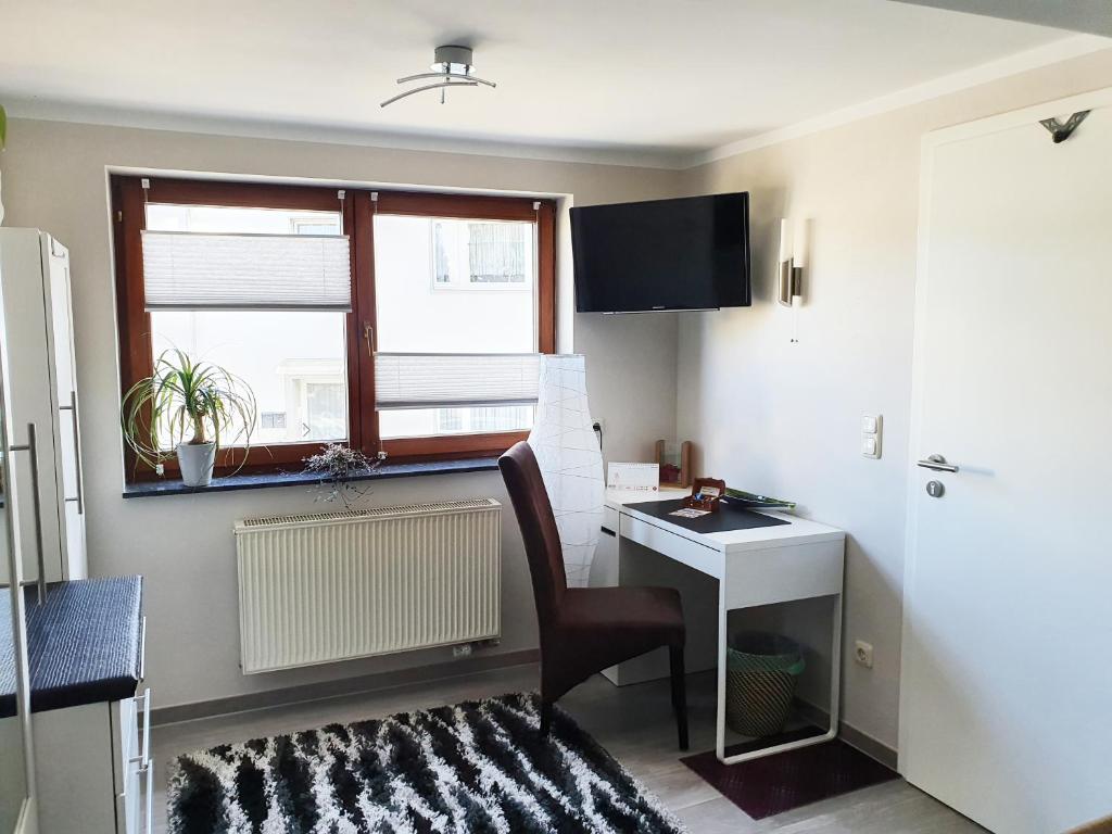 Kuchyň nebo kuchyňský kout v ubytování Monteur-Fremdenzimmer - Petit Quartier