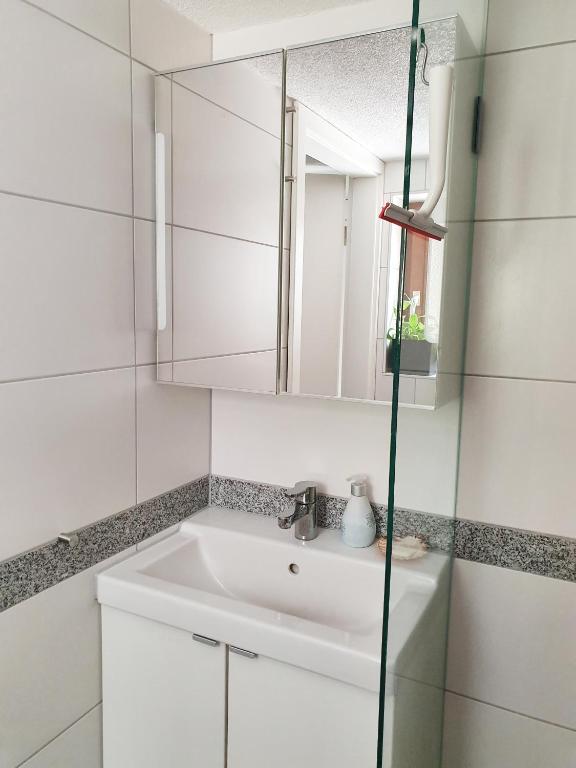 Koupelna v ubytování Monteur-Fremdenzimmer - Petit Quartier