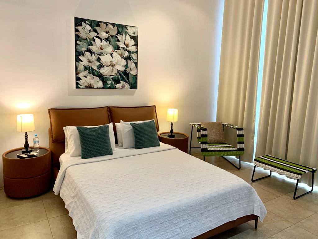 Postel nebo postele na pokoji v ubytování Casa Las Peñas Siglo XXI B&B