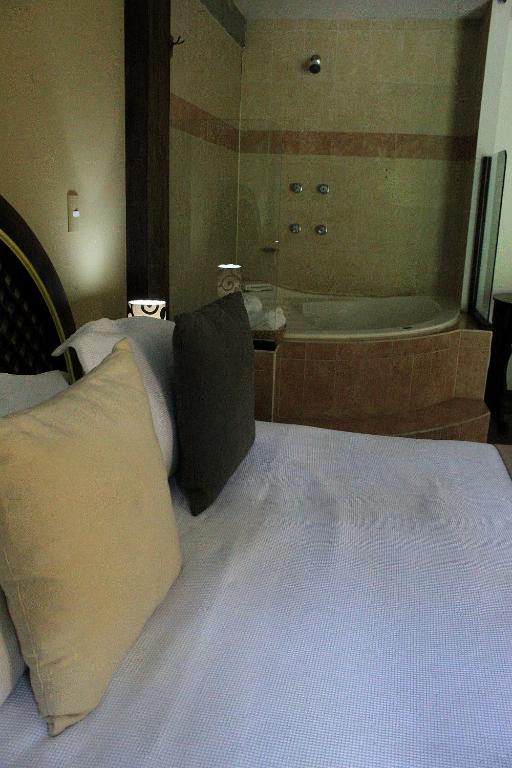 Postel nebo postele na pokoji v ubytování Spa Holistico Real Hotel