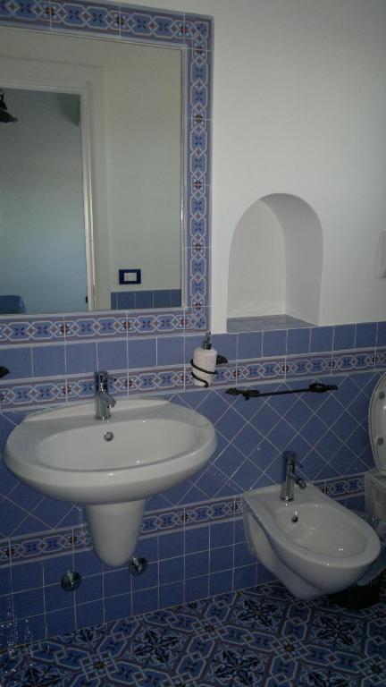 Koupelna v ubytování Hotel A Cannata