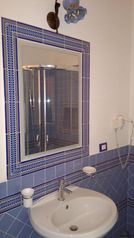 Koupelna v ubytování Hotel A Cannata