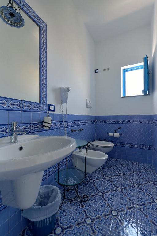 Koupelna v ubytování Hotel A Cannata