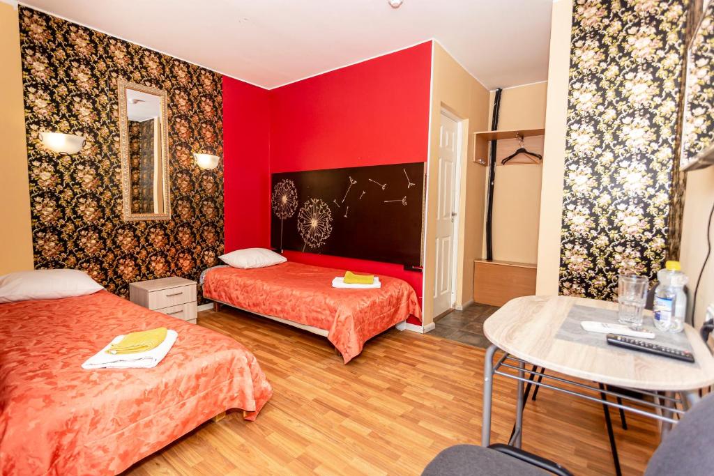 Voodi või voodid majutusasutuse Guest House Rannaliiv toas