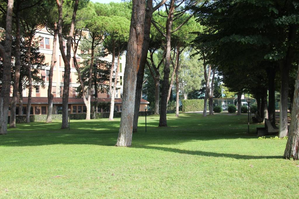 En hage utenfor Serafico Guesthouse