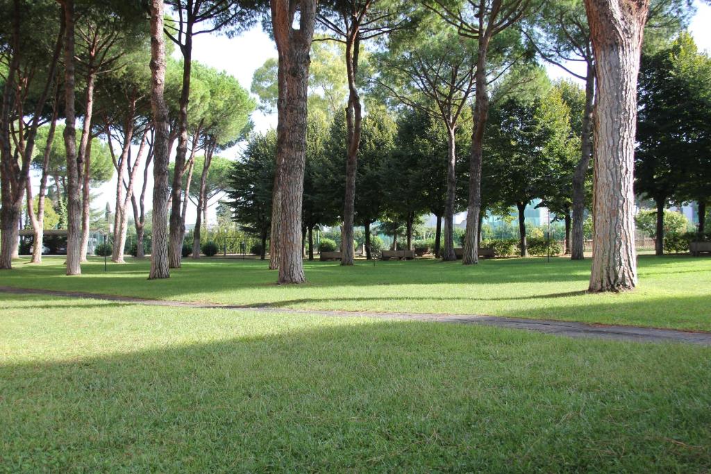 En hage utenfor Serafico Guesthouse